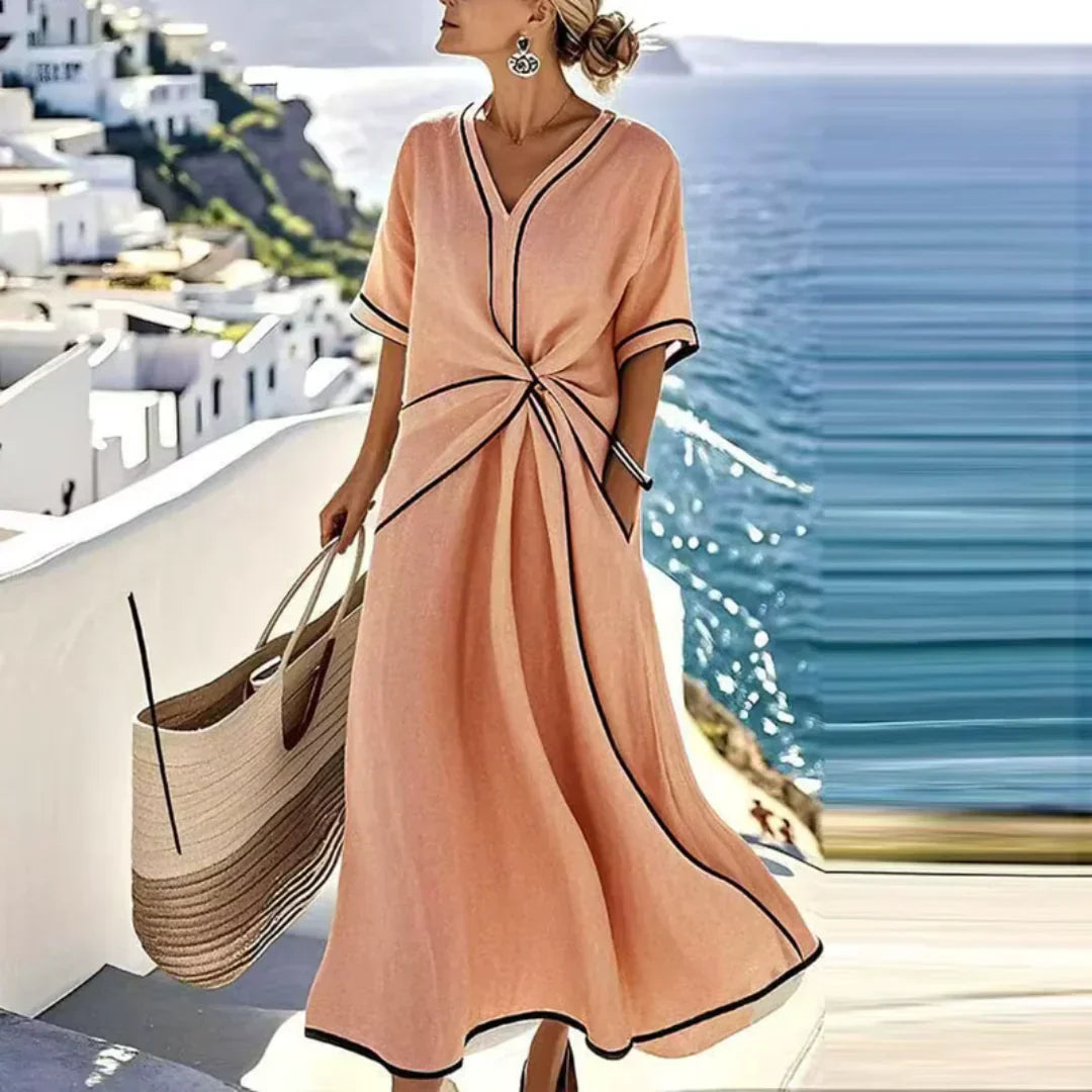 Elegancka, płaska sukienka Athena