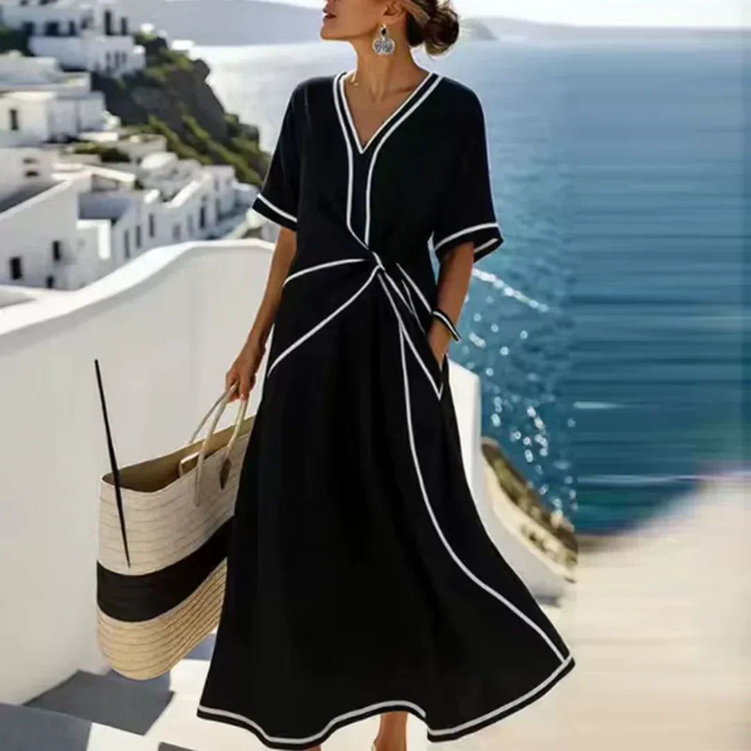 Elegancka, płaska sukienka Athena