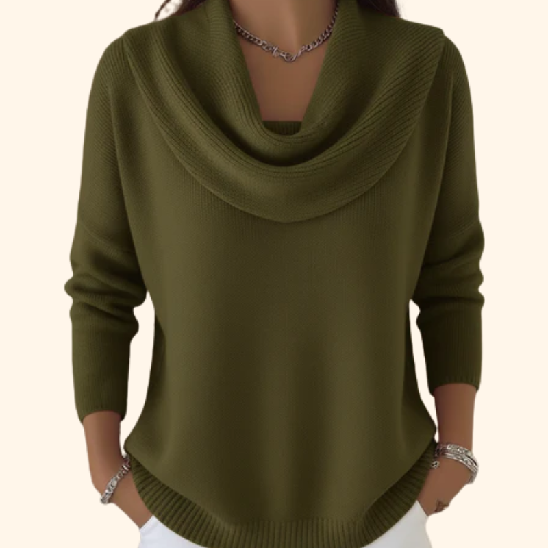 JULIETTE | Sweter z miękkim kołnierzem kominowym