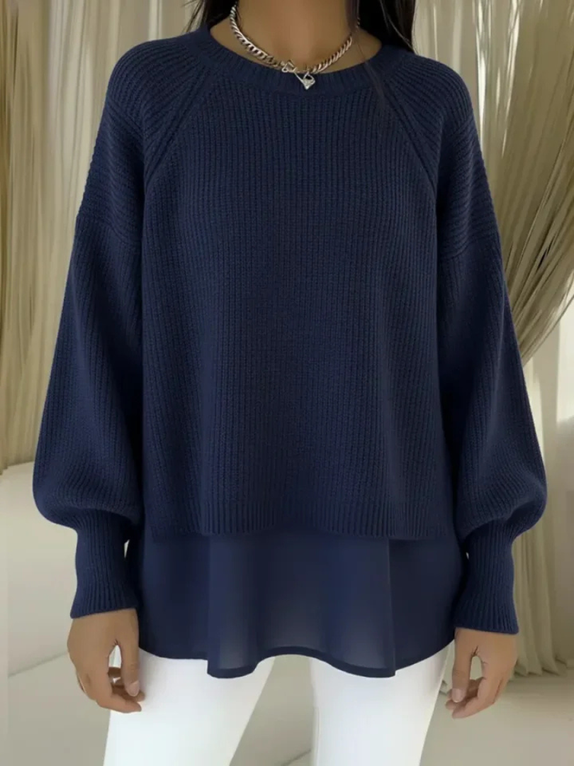 KESTLYN | Sweter z efektem warstwowym