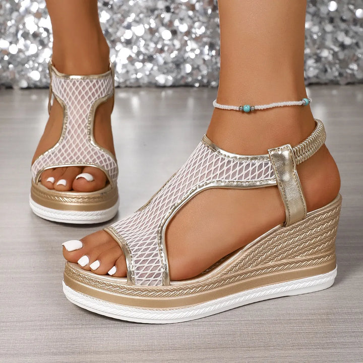 Lena™ | Eleganckie sandały na koturnie