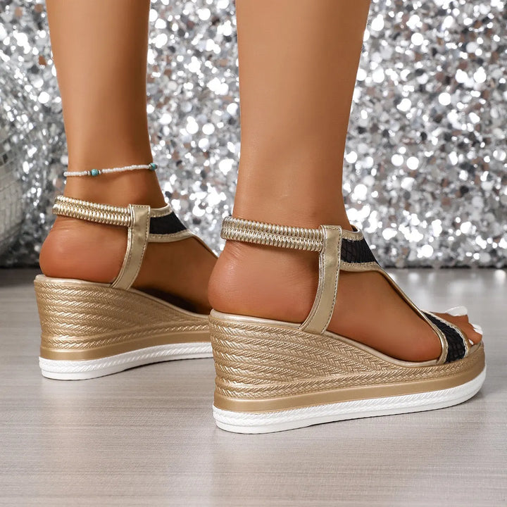 Lena™ | Eleganckie sandały na koturnie
