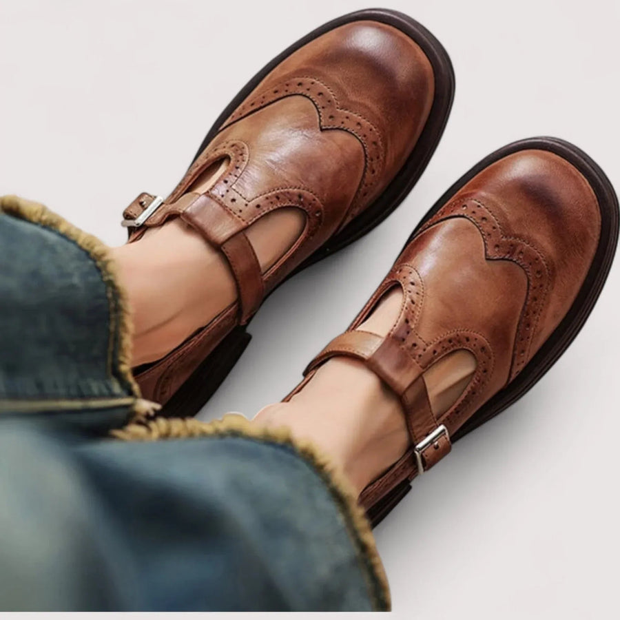 KLAUDIA | Buty Mary Jane z paskiem