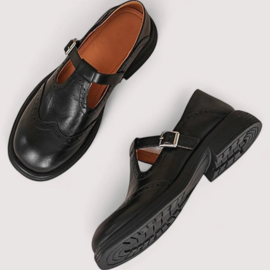 KLAUDIA | Buty Mary Jane z paskiem