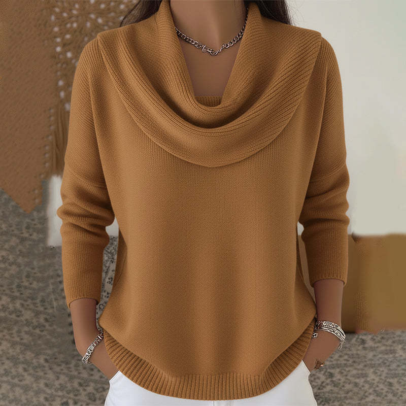 JULIETTE | Sweter z miękkim kołnierzem kominowym