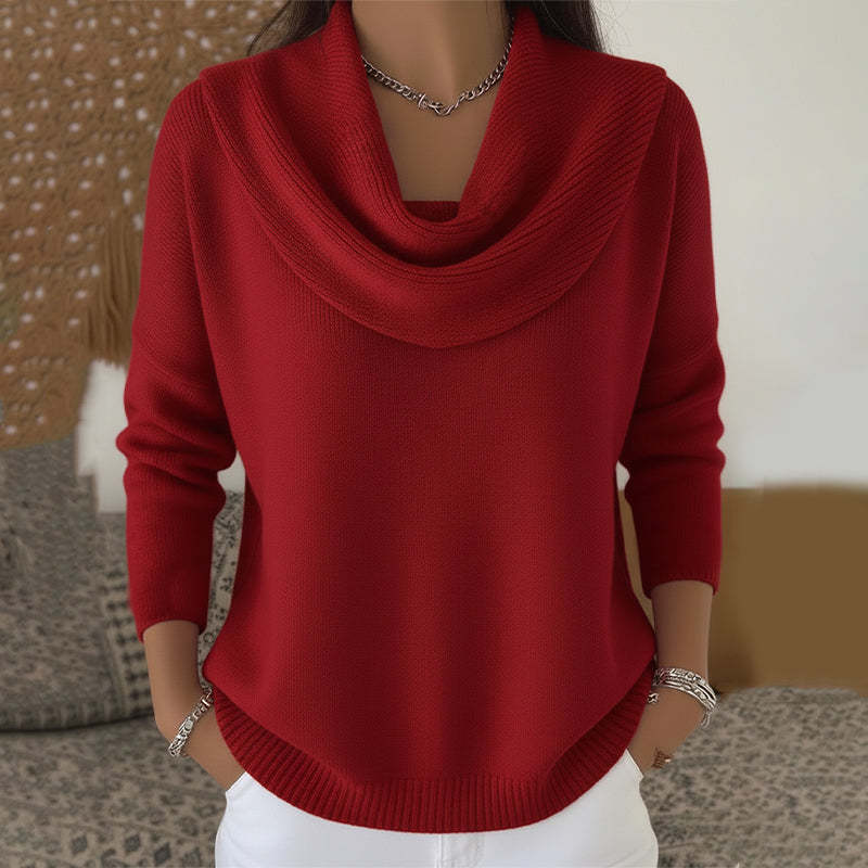 JULIETTE | Sweter z miękkim kołnierzem kominowym