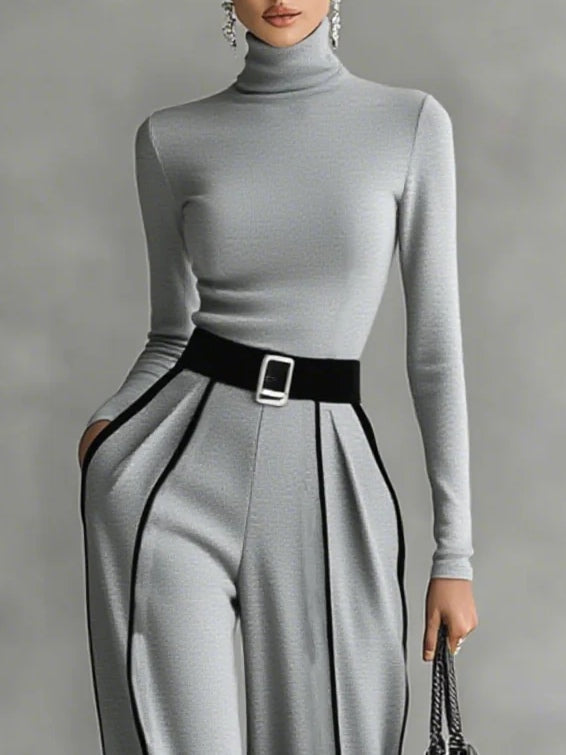 Vera™ || Elegancki zestaw z kontrastującymi detalami