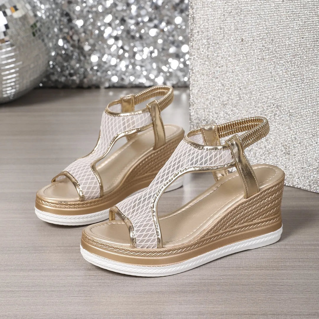 Lena™ | Eleganckie sandały na koturnie