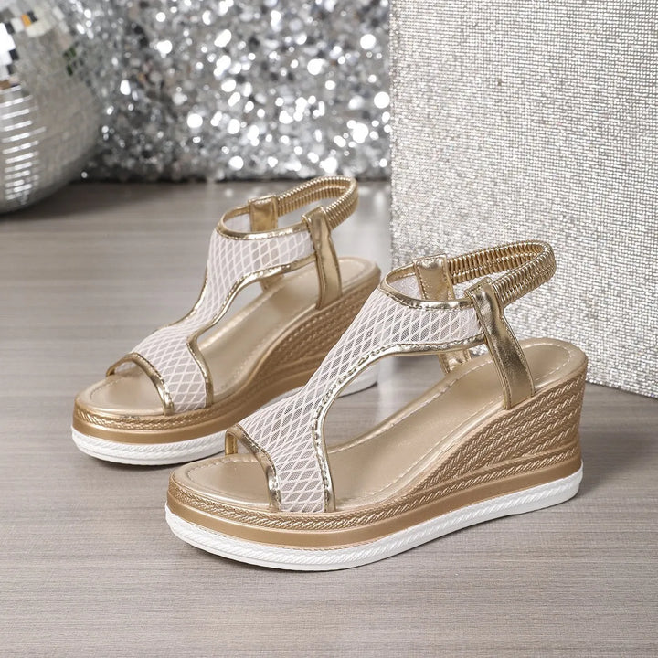 Lena™ | Eleganckie sandały na koturnie