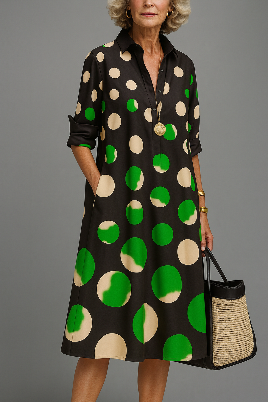 Naomi™ | Elegancka sukienka midi