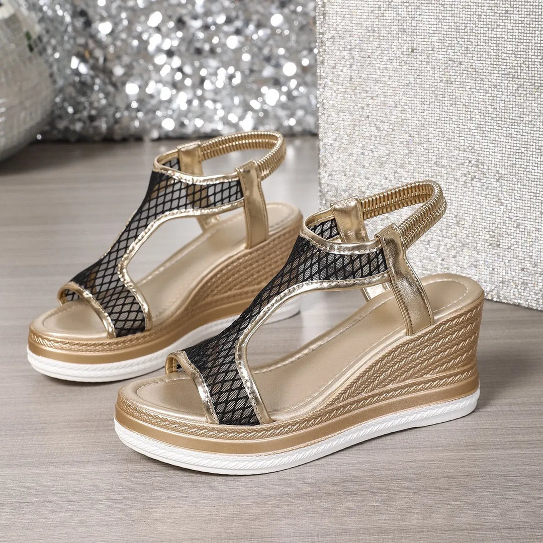 Lena™ | Eleganckie sandały na koturnie
