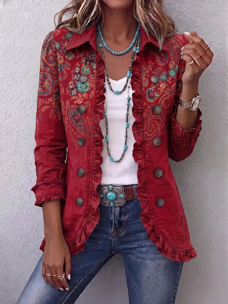 Agnieszka™ | Boho Paisley Ruffle Jacket