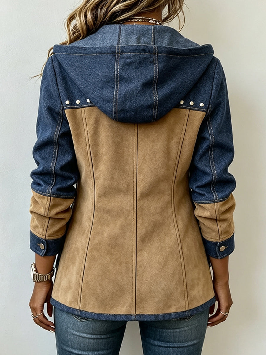 Anna™ | Kurtka z Kapturem w Stylu Patchwork